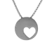 Pewter Eternity Heart Pendant