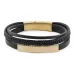Bronze & Black Triple Band Bracelet