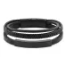 Onyx & Black Triple Band Bracelet