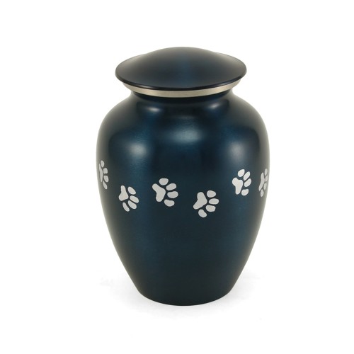 Classic Paws Blue Small Pet Urn