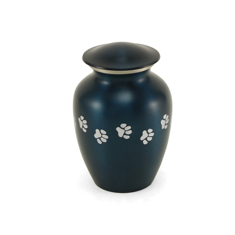 Classic Paws Blue Petite Pet Urn