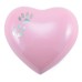 Arielle Heart Urn Pearl Pink Paw