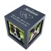 Navy Photo Cube Urn