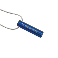 Cylinder Blue - includes 19" chain