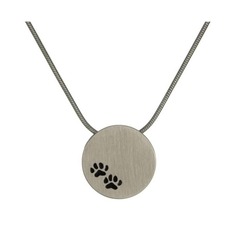 Pewter with Paw Prints - includes 19" chain Pewter with Paw Prints - includes 19" chain