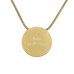 Bronze Plain Round Pendant - includes 19" chain Bronze Plain Round Pendant - includes 19" chain