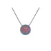 Rainbow with Large Paw Print - includes 19" chain