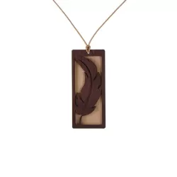 Feather Pendant Woodland Feather Pendant Woodland