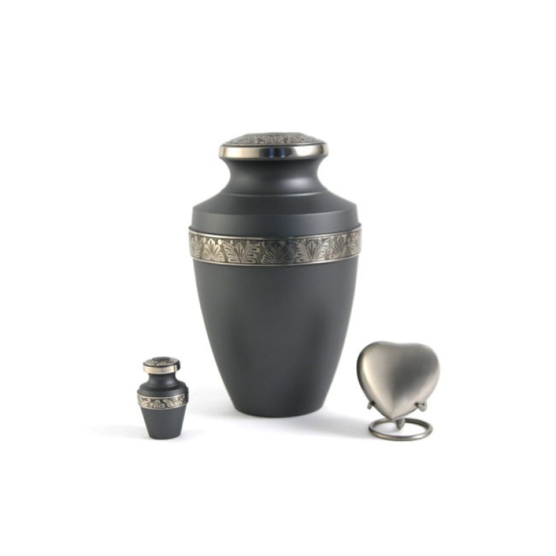 Grecian Rustic Pewter Adult Urn