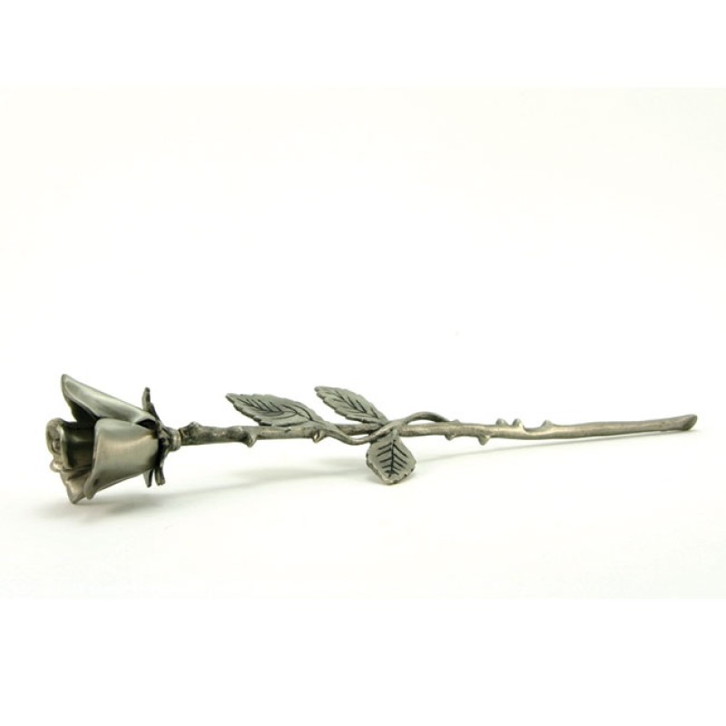 Pewter Rose Keepsake w/ Velvet Box