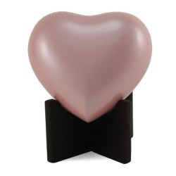 Arielle Heart Urn, Pearl Pink Arielle Heart Urn, Pearl Pink