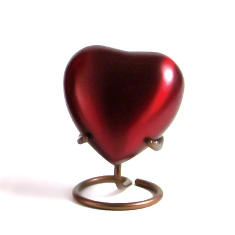 Grecian Crimson Heart Keepsake w/ Velvet Box