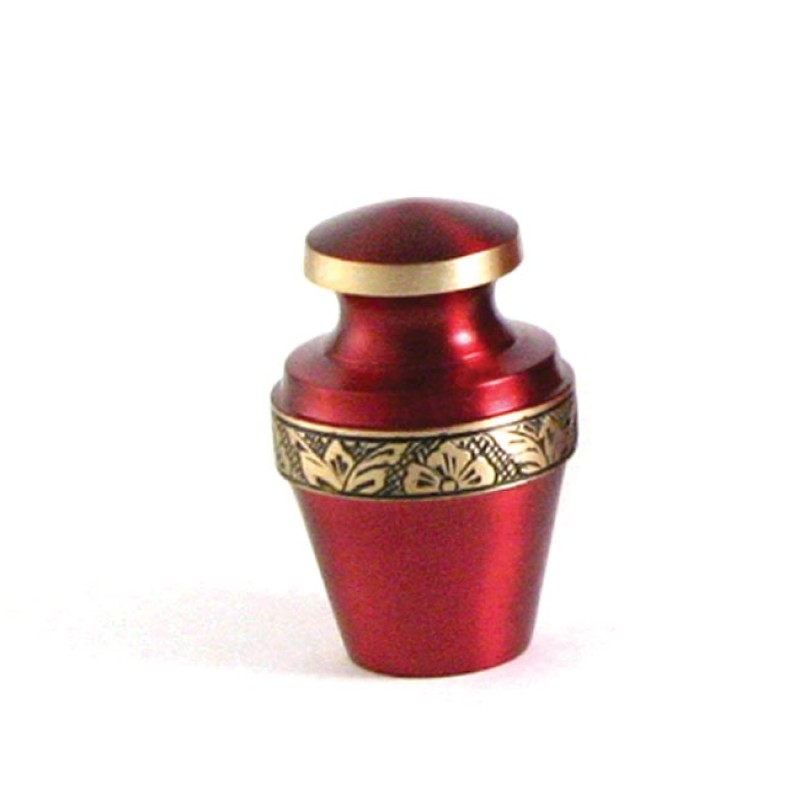 Grecian Crimson Individual Keepsake with Velvet Bag