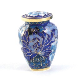 Floral Blue Elite Individual Keepsake with Velvet Bag Floral Blue Elite Individual Keepsake with Velvet Bag