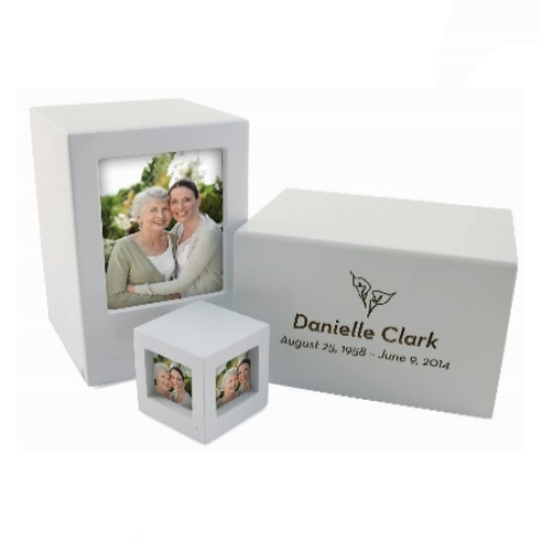 Somerset White Large/Adult Picture Box Urn