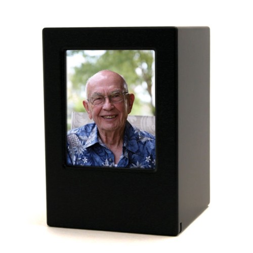 Photo Urn Black Petite/Keepsake MDF