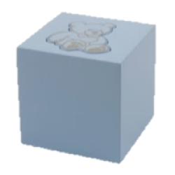 Blue Teddy Bear Box Urn Blue Teddy Bear Box Urn
