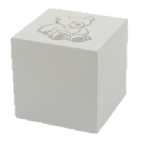 teddy bear in box