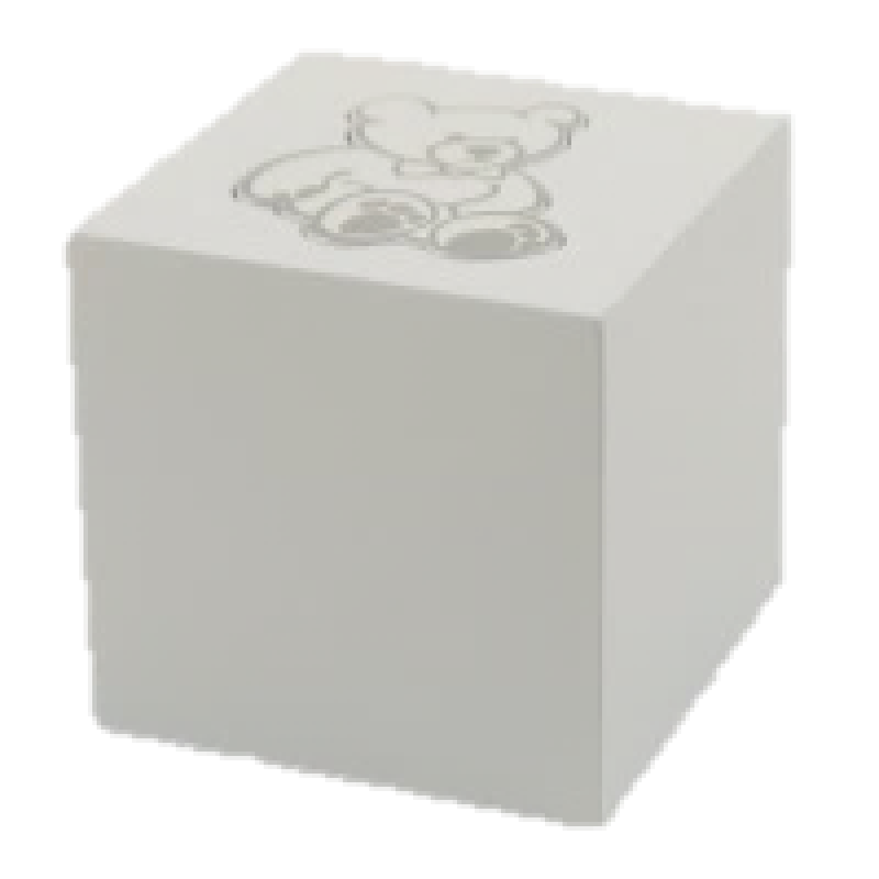 Teddy Bear Box White Urn