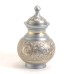 Silver Engraved Small Pet Urn