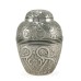 Silver Embossed Small Pet Urn