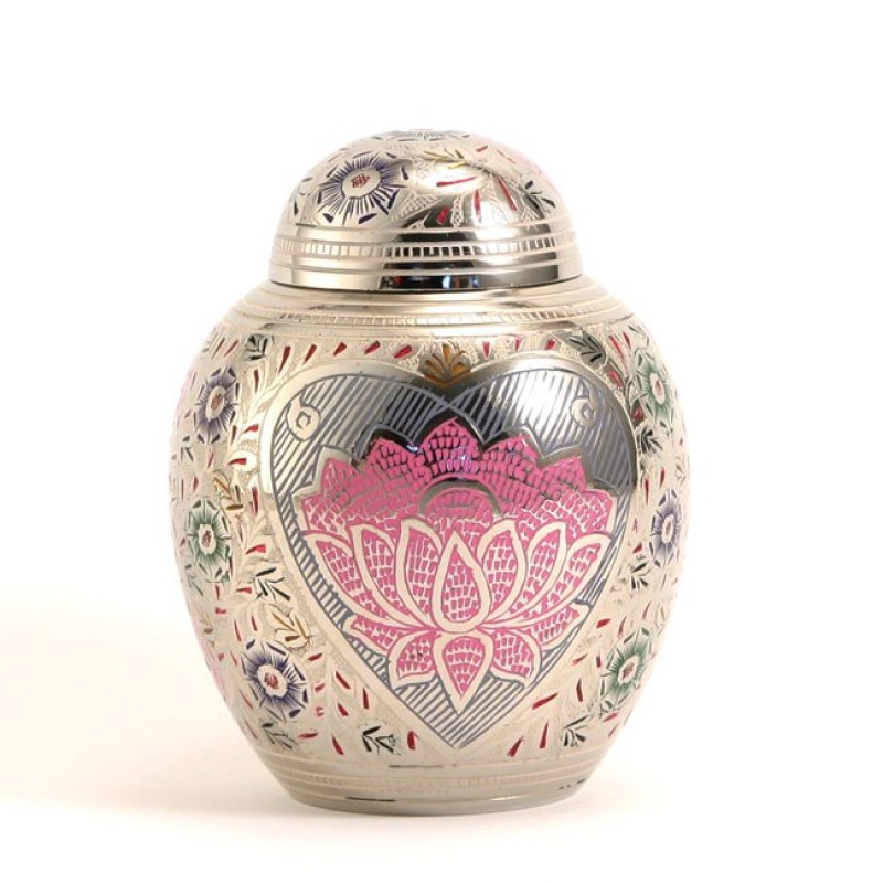 Lotus Heart Large Pet Urn (Medium)