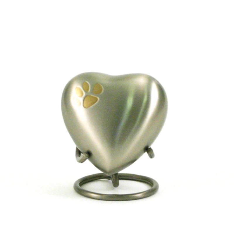 Classic Paws Pewter Heart Keepsake