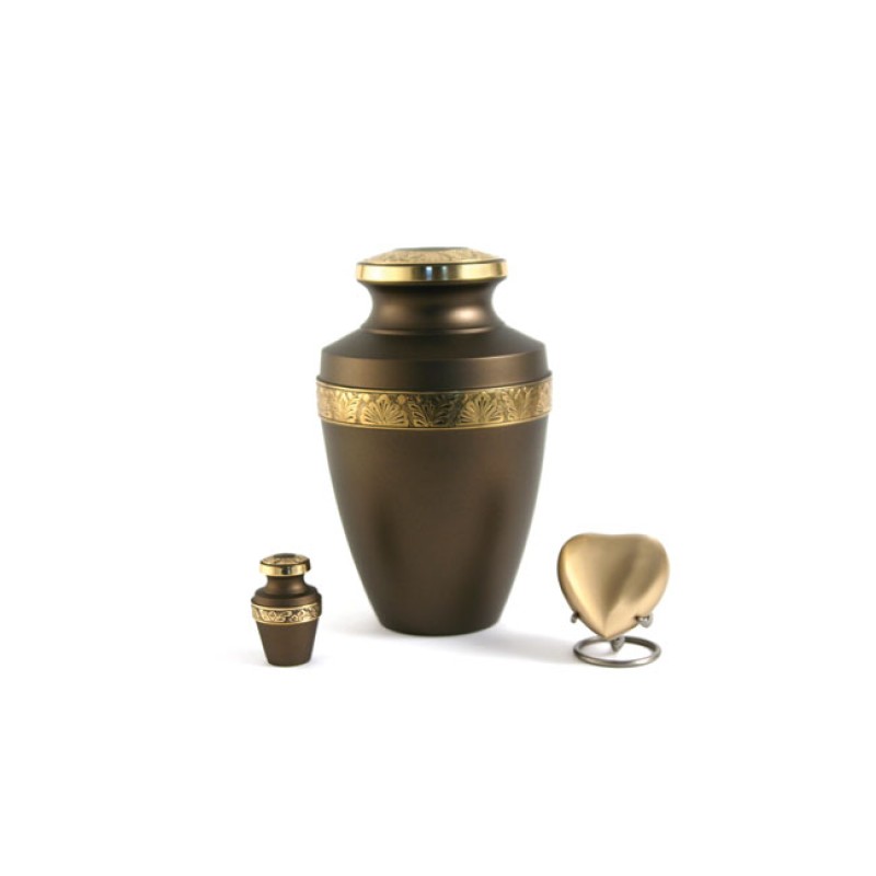 Grecian Rustic Bronze Adult Urn