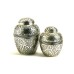 Silver Embossed Small Pet Urn