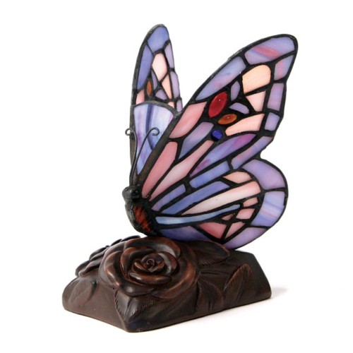 Purple Butterfly Light of Remembrance® Lamp Keepsake (electrical w/ cord)