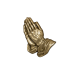 Praying Hands - Bronze Urn Applique