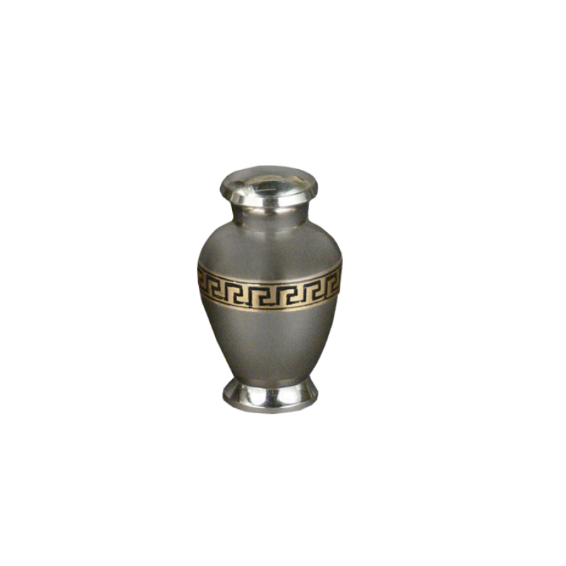 Embassy II Token - Polished Silver with Bronze Greek Key