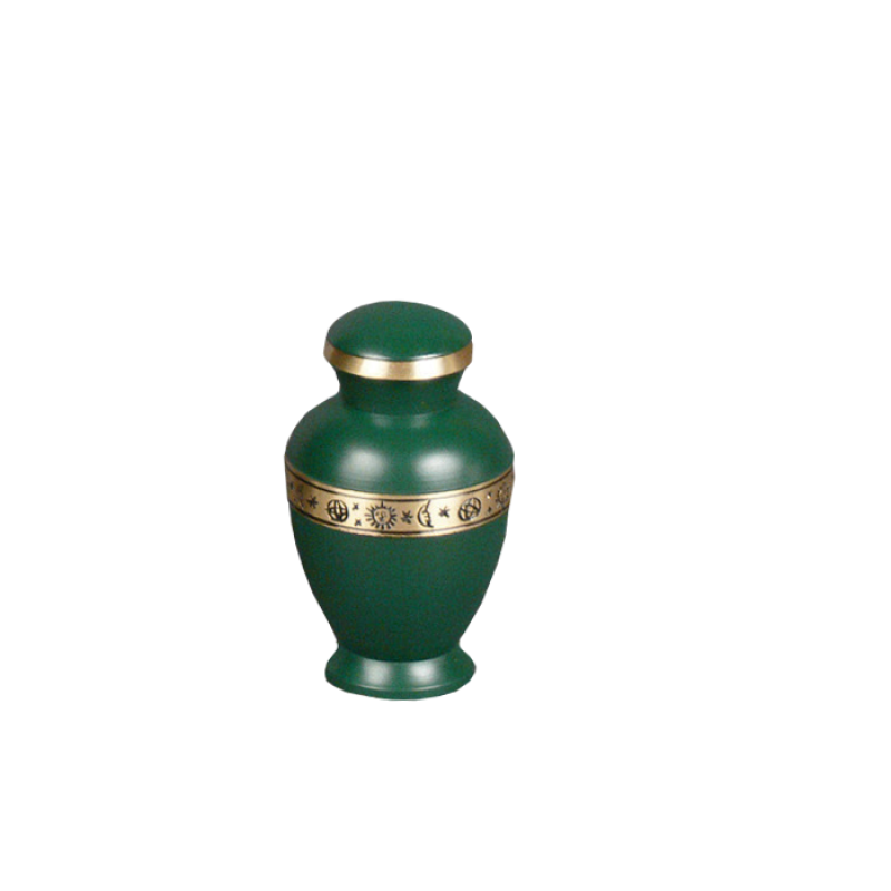 Spring II Token - Matte Green with Bronze Zodiac Band Spring II Token - Matte Green with Bronze Zodiac Band