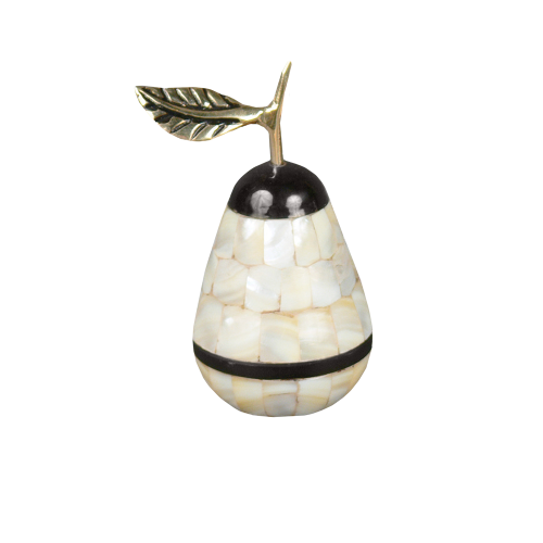 Mother Of Pearl Peara - Pear Shape Brass with Mother of Pearl