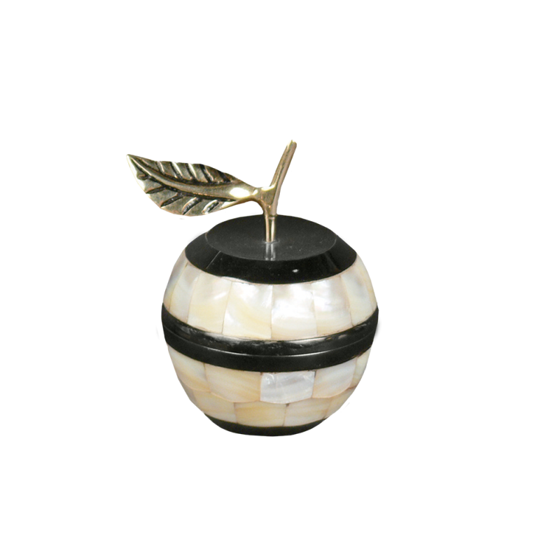 Mother Of Pearl Mela - Apple Shape Brass with Mother of Pearl