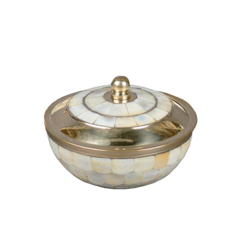 Mother Of Pearl Cirque - Bowl Shape Brass with Mother of Pearl