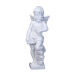 Marble Cherub - Sculpted Winged Cherub on Pedestal Marble Cherub - Sculpted Winged Cherub on Pedestal
