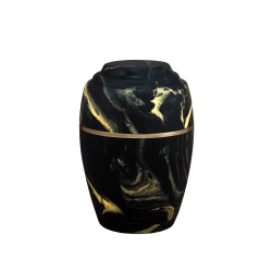 Serenity II - Vase, Black with Gold Vein (Adult) Serenity II - Vase, Black with Gold Vein (Adult)
