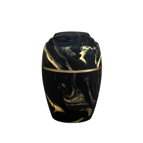 Serenity II - Vase, Black with Gold Vein (Adult)