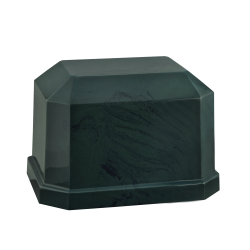 Navarro II - Rectangle with Beveled Edge, Green with Black (Adult)