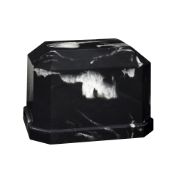 Navarro VI - Rectangle with Beveled Edge, Black with White (Adult)