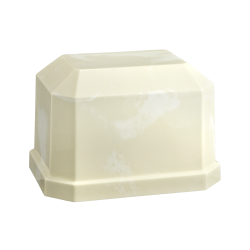Navarro I - Rectangle with Beveled Edge, Creme with White (Adult) Navarro I - Rectangle with Beveled Edge, Creme with White (Adult)