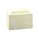 York I - Rectangle, Creme with White Vein (Adult)