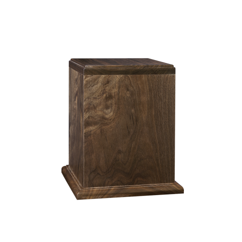 Treasure - Vertical Walnut Rectangle with Base (Adult)