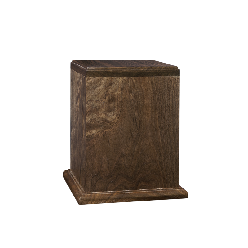 Treasure - Vertical Walnut Rectangle with Base (Adult)