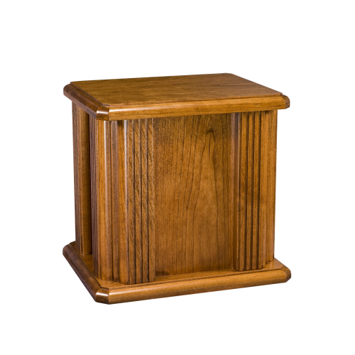 Jefferson Plain - Oak Urn w/Grooved Columns (Adult)