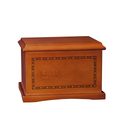 Medallion – Cherry Laminate Urn w/Inlay (Adult)