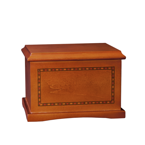 Medallion – Cherry Laminate Urn w/Inlay (Adult)