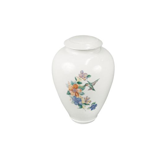 Tivoli II - Classic Vase with Garden Humming Bird Design