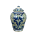 Fiori - Ginger Jar Shaped with Cobalt and Green Design (Adult) Fiori - Ginger Jar Shaped with Cobalt and Green Design (Adult)